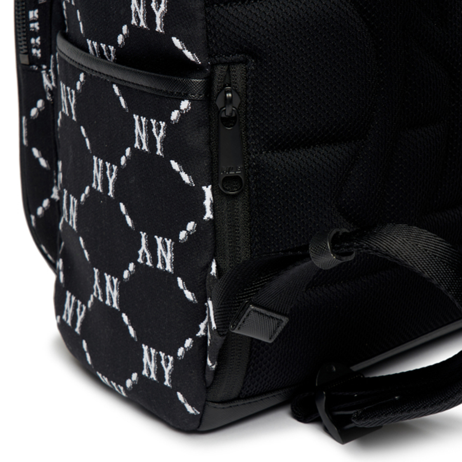 Balo MLB Monogram Diamond Jacquard New York Yankees 3ABKM022N-50BKS Màu Đen