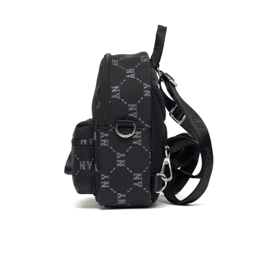 Balo Trẻ Em MLB DIA Monogram JQD Mini Backpack New York Yankees 7ABKM012N-50BKS Màu Đen
