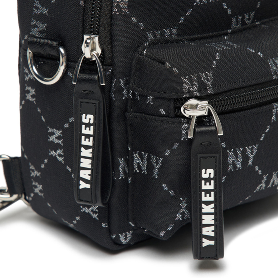 Balo Trẻ Em MLB DIA Monogram JQD Mini Backpack New York Yankees 7ABKM012N-50BKS Màu Đen
