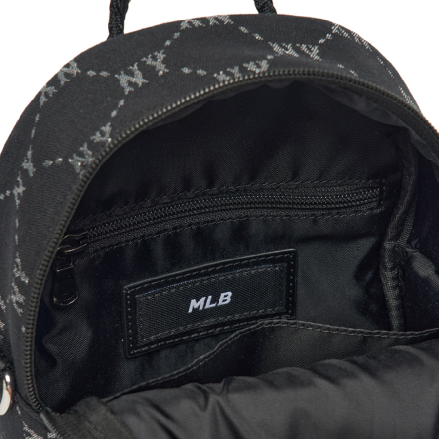 Balo Trẻ Em MLB DIA Monogram JQD Mini Backpack New York Yankees 7ABKM012N-50BKS Màu Đen