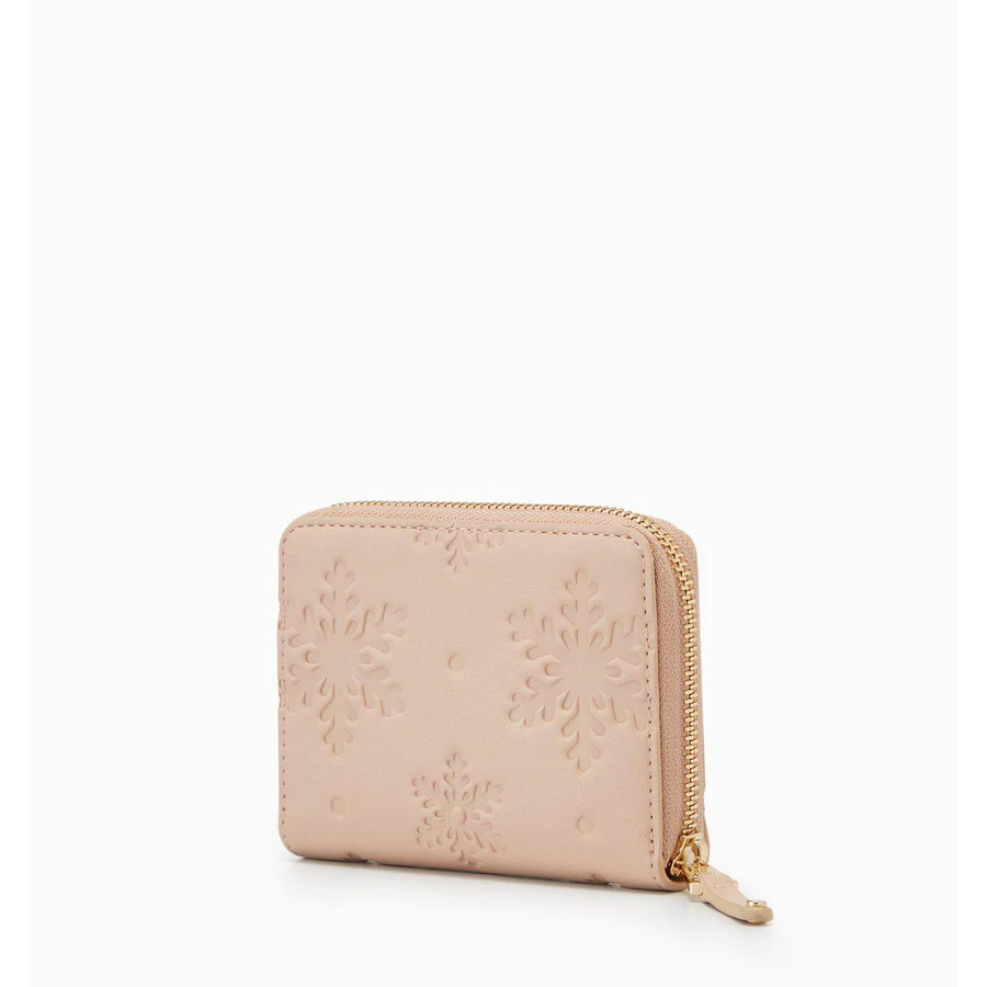 Ví Lyn Snowy Zip Short Wallets LL21WWF005 Màu Nâu Nhạt