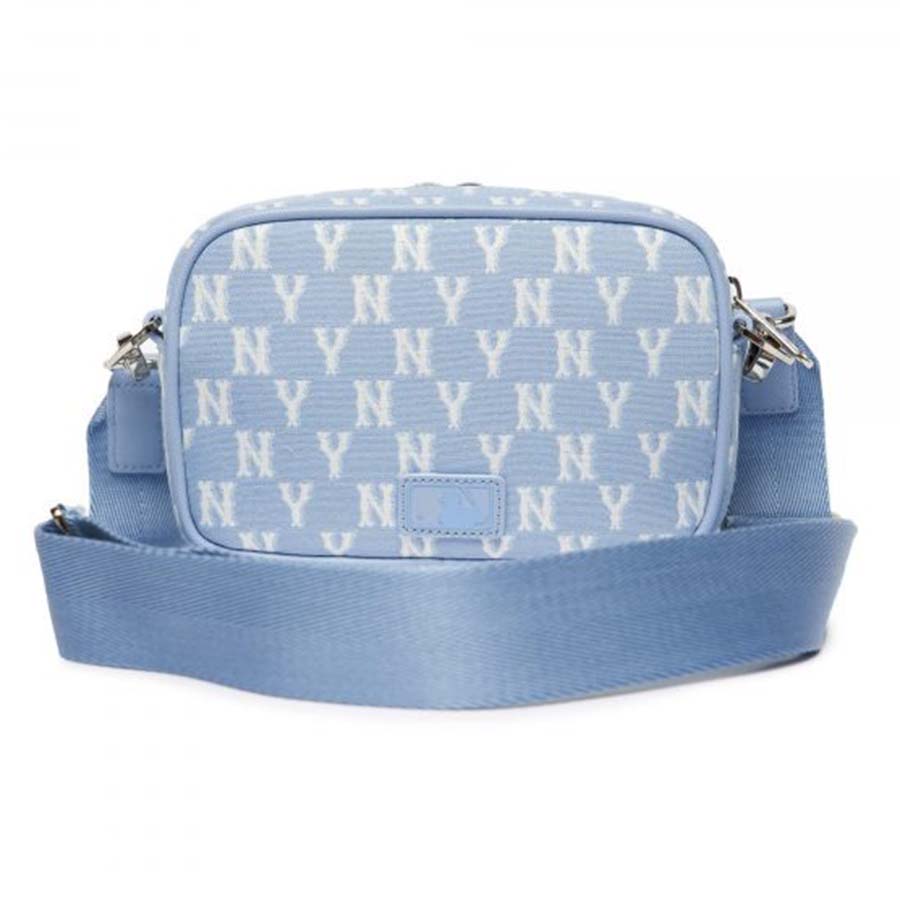 Túi Đeo Chéo MLB Monogram Jacquard Mini Crossbody Bag New York Yankees 3ACRS022N 50BLL Màu Xanh