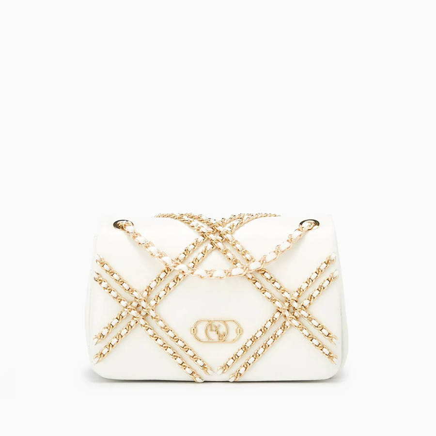 Túi Đeo Chéo Lyn Reness S Crossbody Bags LL21FBF113 Màu Trắng