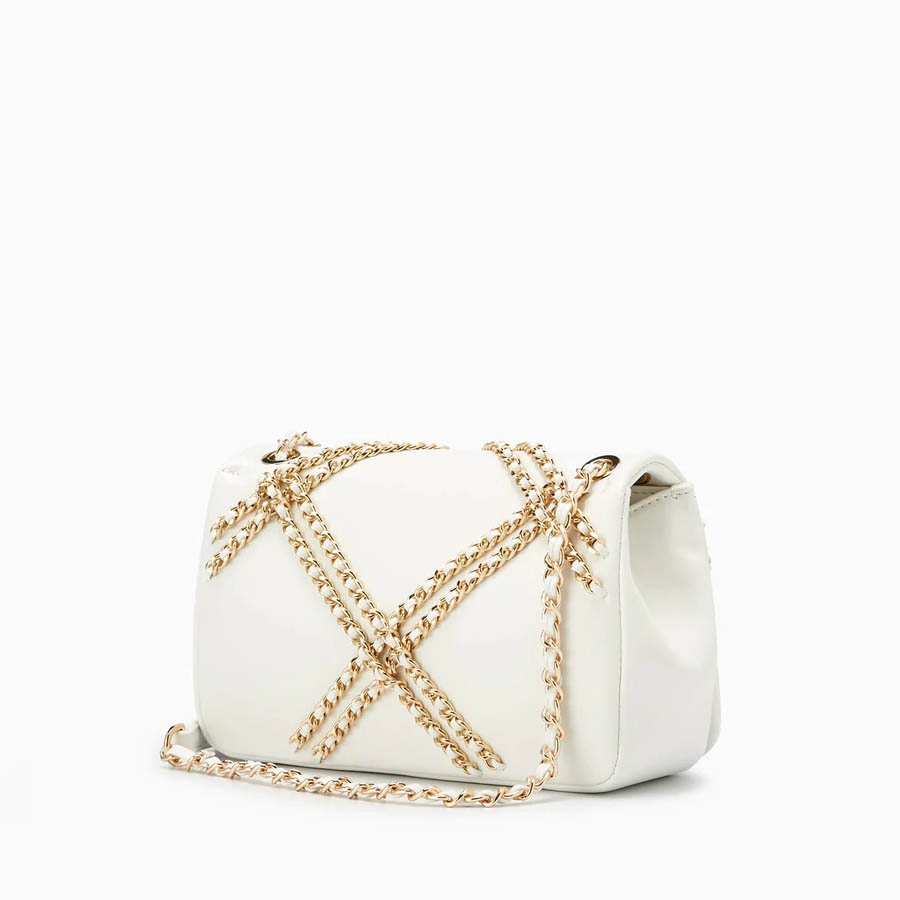 Túi Đeo Chéo Lyn Reness S Crossbody Bags LL21FBF113 Màu Trắng