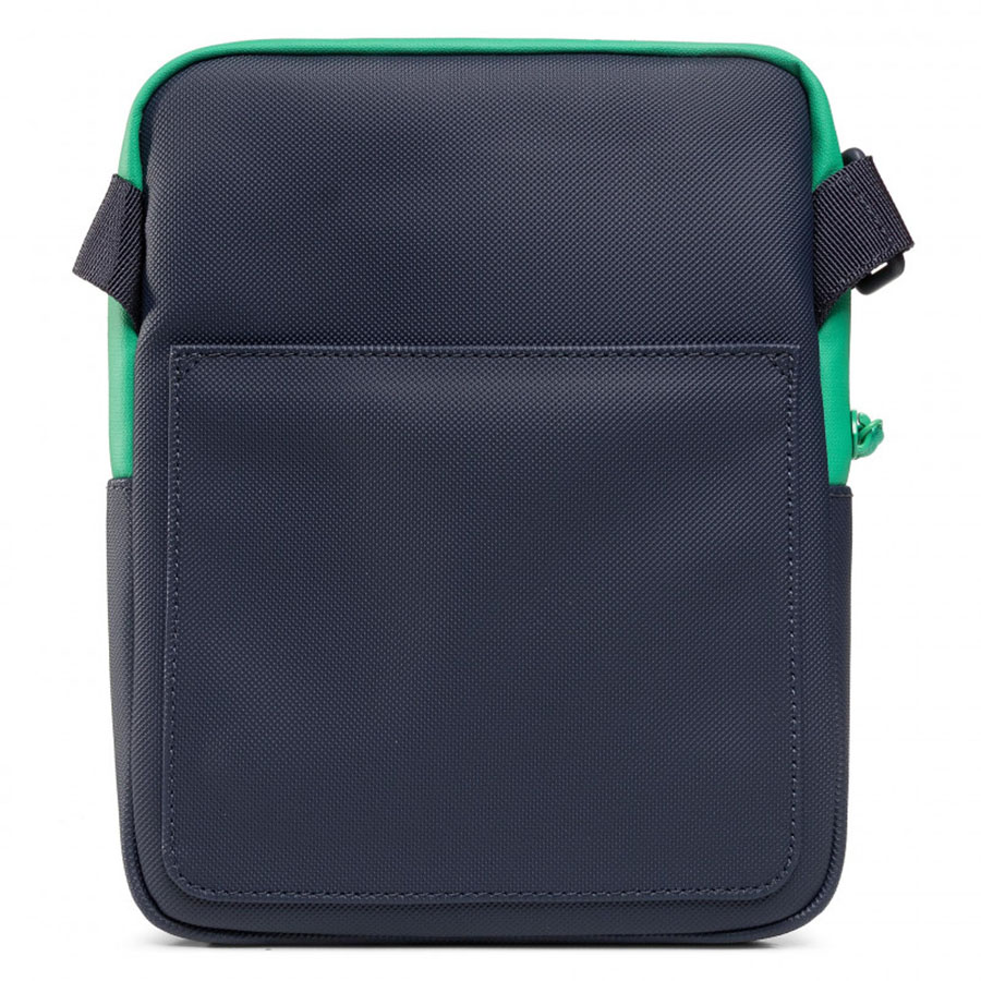 Túi Đeo Chéo Lacoste M Flat Crossover Bag Nh3308LV F57 Eclipse Verdier Noir Màu Xanh Navy