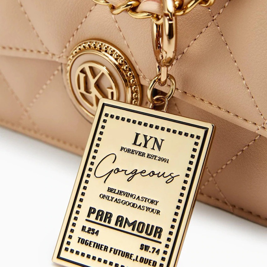 Túi Đeo Chéo Lyn Rena S Handbags LL22CBF153 Màu Be
