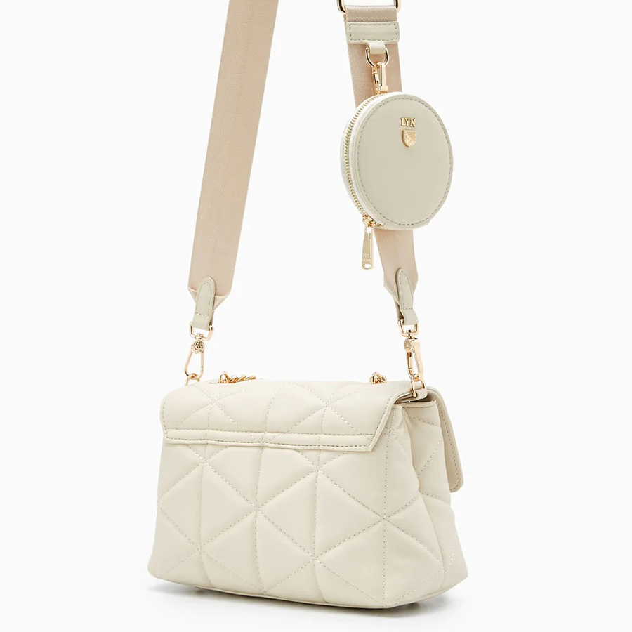 Túi Đeo Chéo Lyn Treasure One Handbags LL22CBF191 Màu Trắng