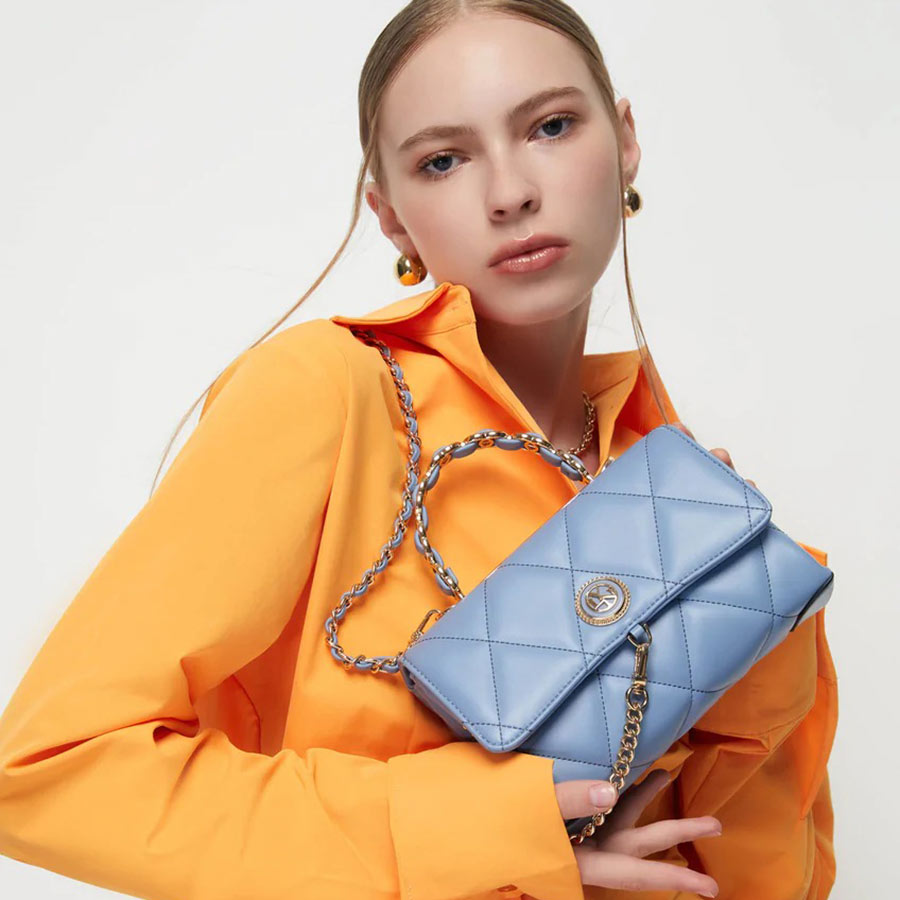 Túi Đeo Chéo Lyn Rose Roma Handbags LL22FBF072 Màu Xanh Blue