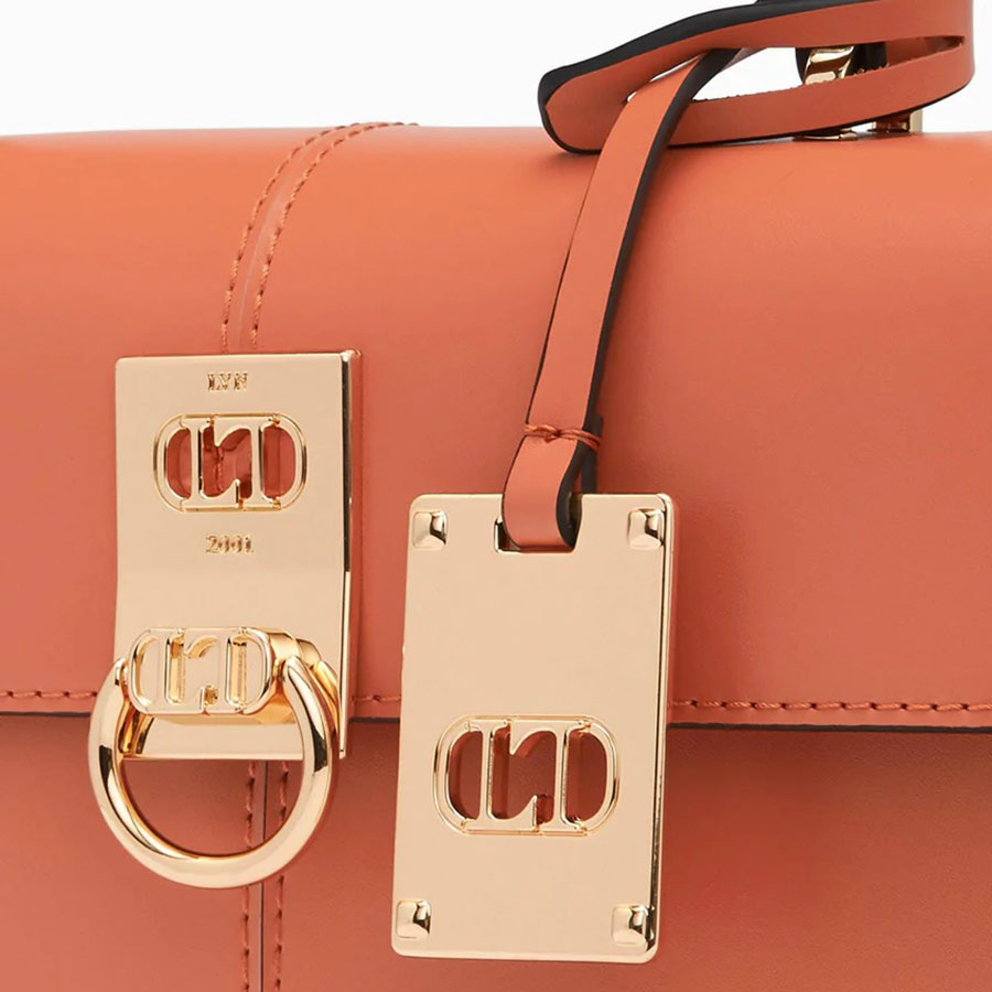 Túi Xách Lyn Damien Top Handle S Handbags LL22FBS204 Màu Cam