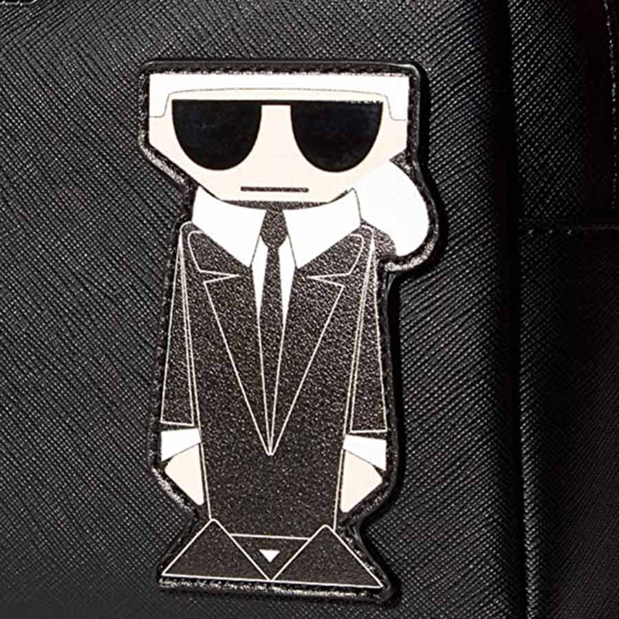 Túi Cầm Tay Karl Lagerfeld Paris Women's Cosmetic Bag Màu Đen