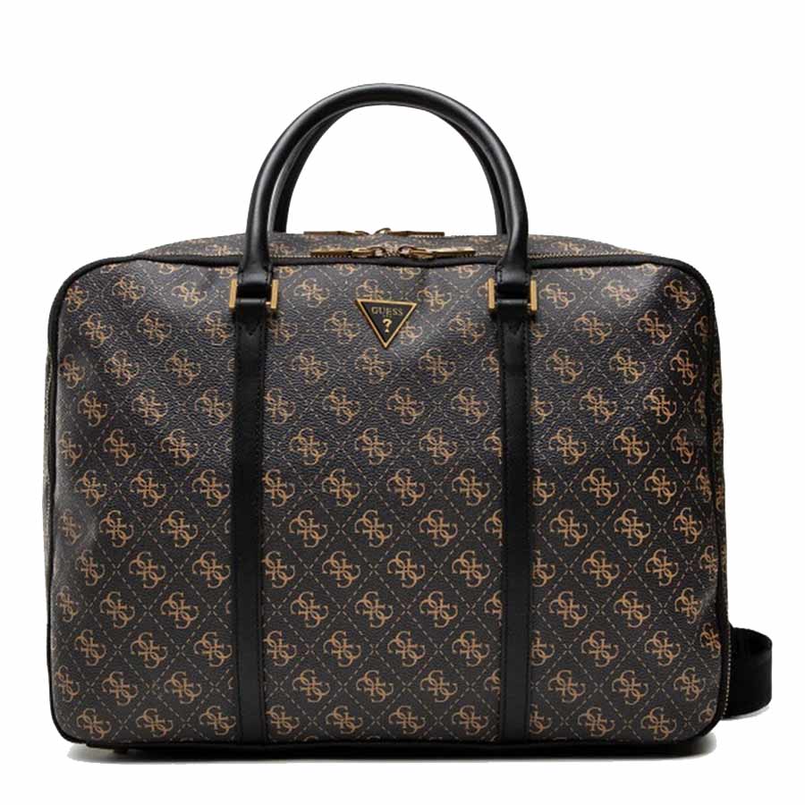 Cặp Xách Tay Đựng Laptop Guess Vezzola Work Bag HMVZZL P2114 BOC Màu Nâu Đen