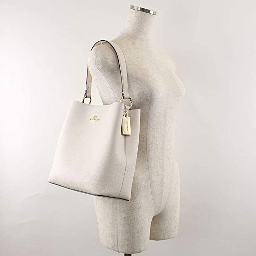 Túi Xách Coach Town 91122 Bucket Bag Chalk M Màu Trắng
