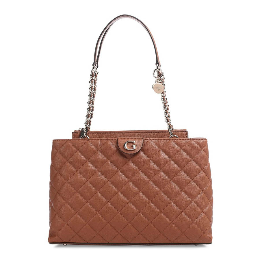 Túi Tote Guess Gillian Quilted Shopper HWQG83_94230 Màu Nâu