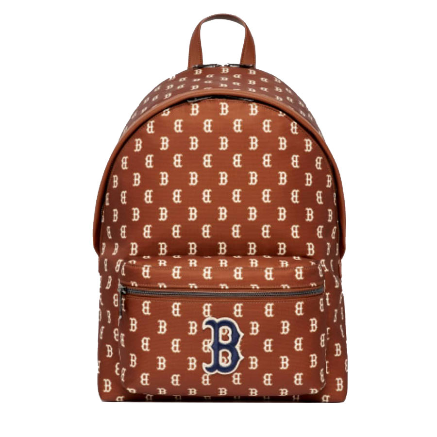 Balo MLB Monogram Boston Red Sox 3ABKM102N-43BRD Màu Nâu