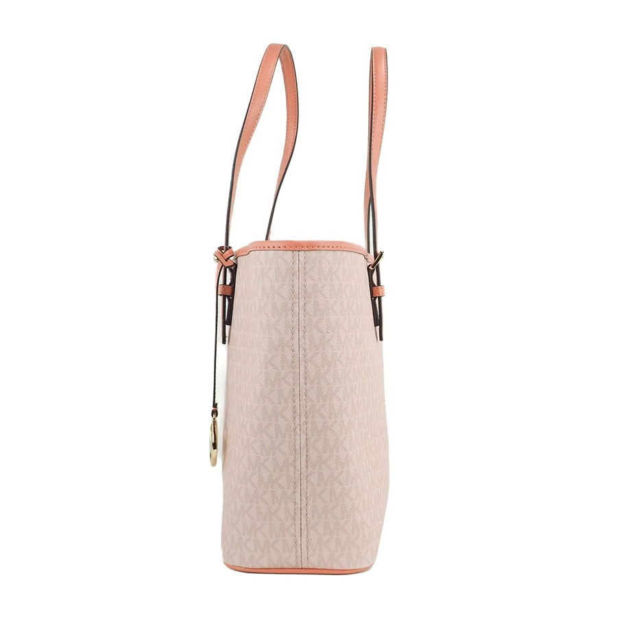 Túi Tote Michael Kors MK Carryall Jet Set Travel Md Sherbert Leather Tote 88020 Màu Hồng