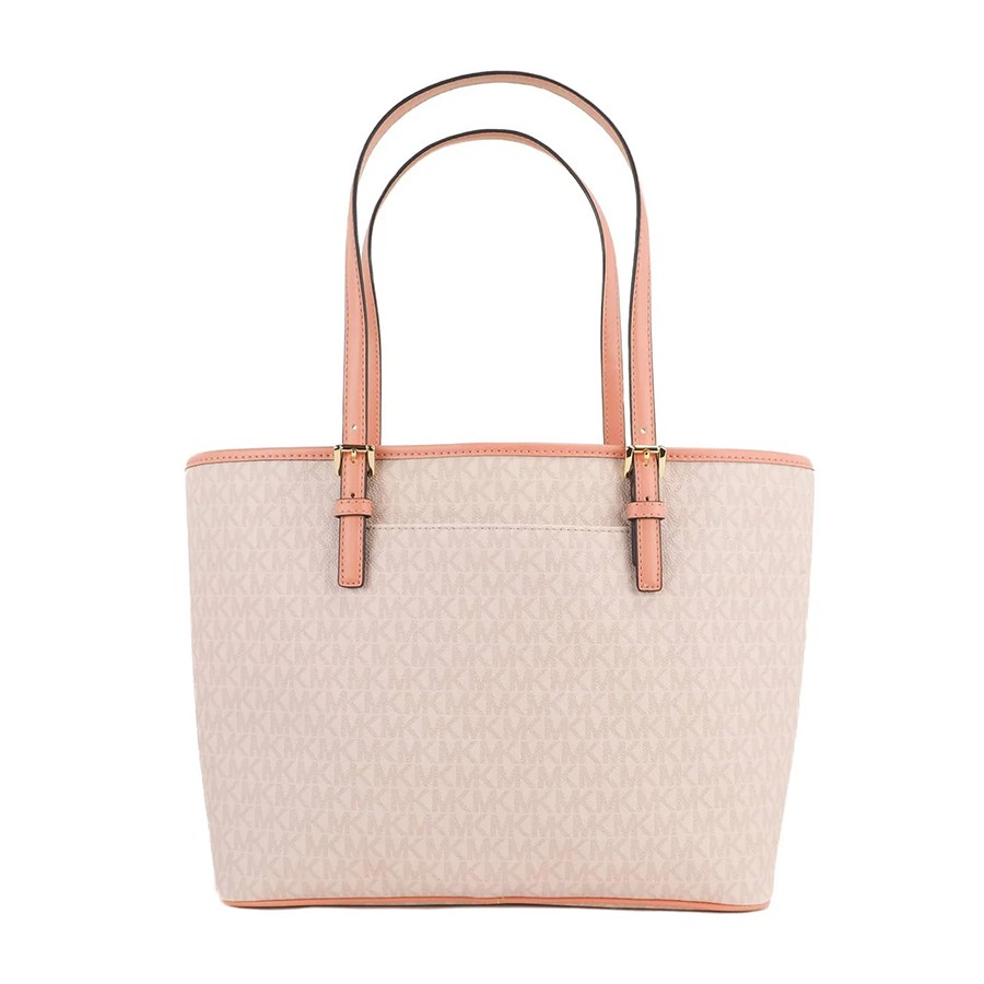 Túi Tote Michael Kors MK Carryall Jet Set Travel Md Sherbert Leather Tote 88020 Màu Hồng