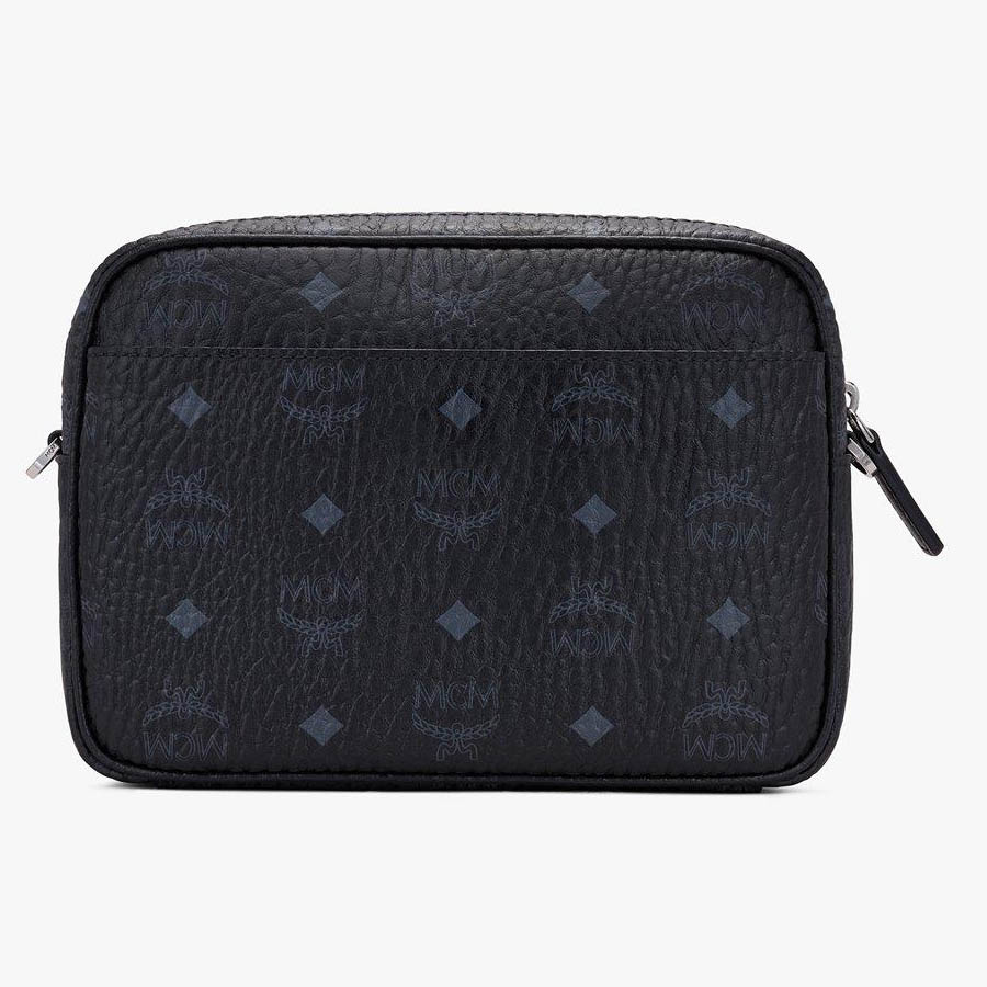 Túi Đeo Chéo MCM Aren Crossbody In Visetos Màu Đen