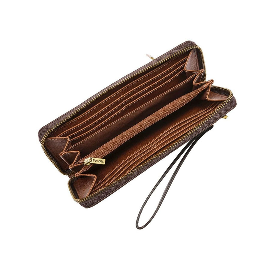 Ví Cầm Tay Nữ Fossil Logan SL7828199 Màu Nâu