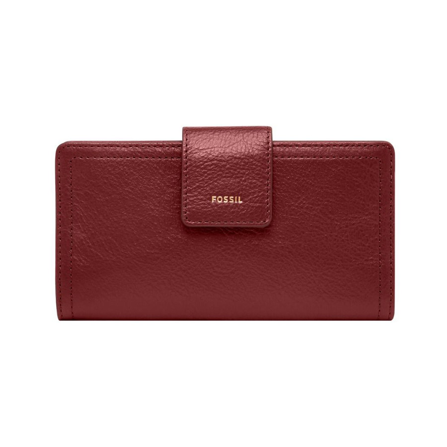 Ví Da Nữ Fossil Logan Clutch SL7830627 Màu Đỏ