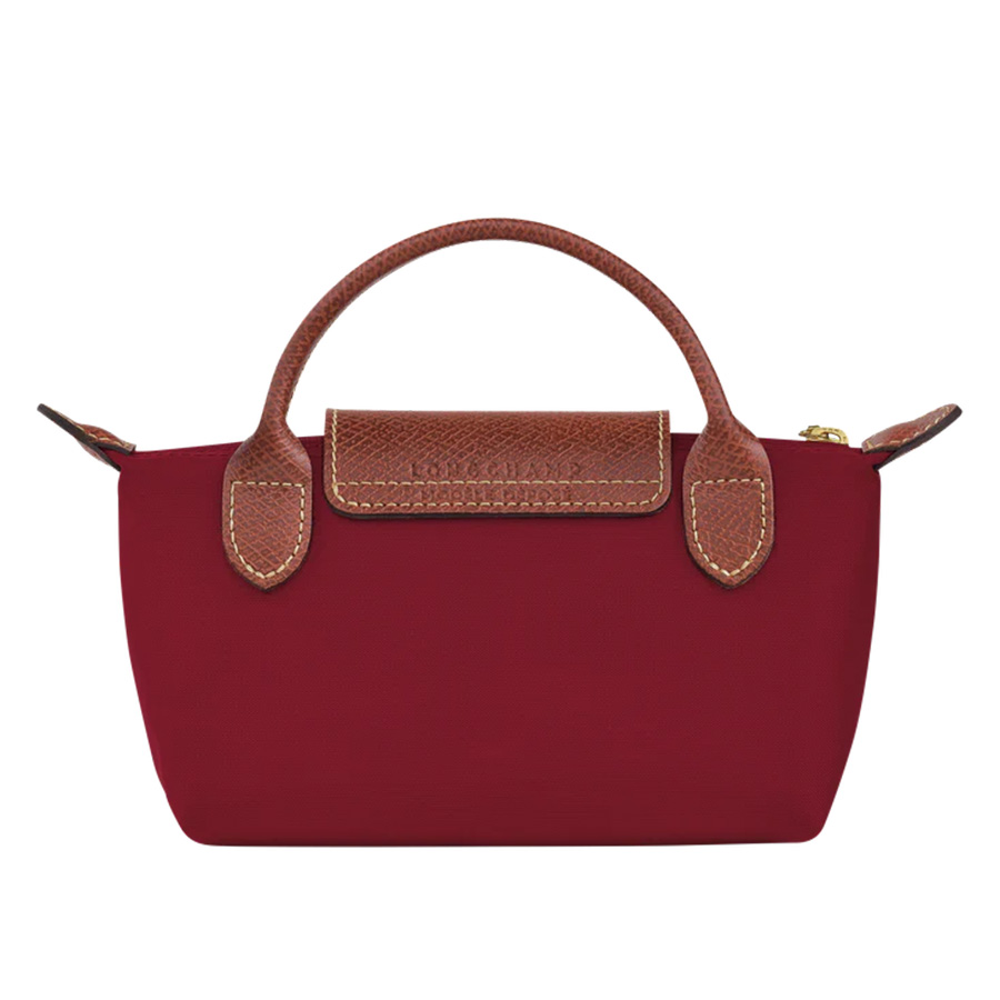 Túi Xách Longchamp Le Pliage Original Pouch With Handle 34175089P59 Màu Đỏ Nâu