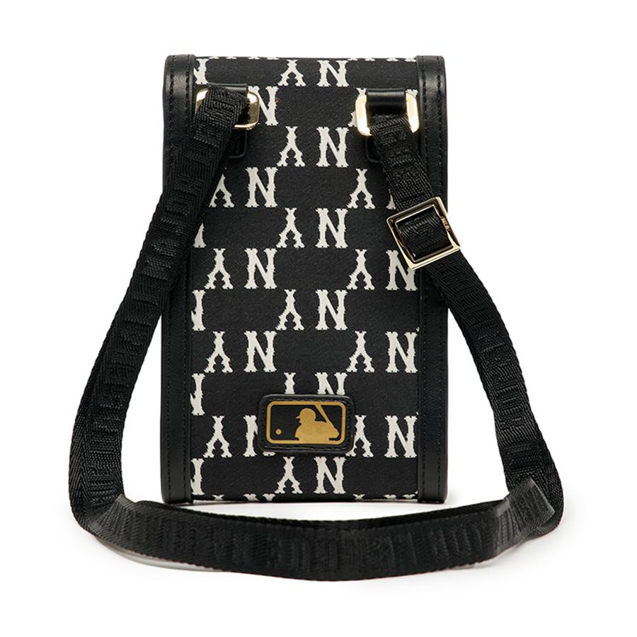 Túi Đeo Chéo MLB Kids Classic Monogram Jacquard Cell Phone Bag 7ACRM033N-50BKS Màu Đen