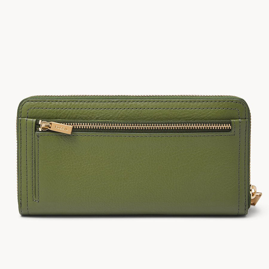 Ví Da Nữ Fossil Logan SL7831374 Màu Xanh Olive