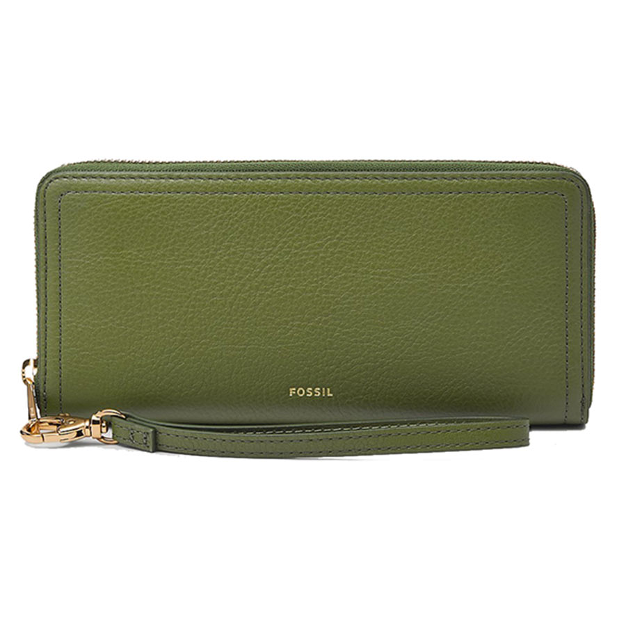 Ví Da Nữ Fossil Logan SL7831374 Màu Xanh Olive