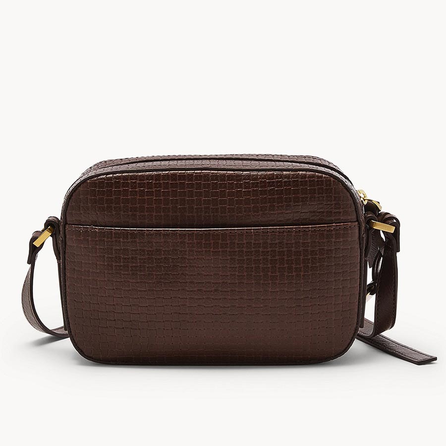 Túi Đeo Chéo Fossil Liza Camera Bag ZB1771206 Màu Nâu Đậm