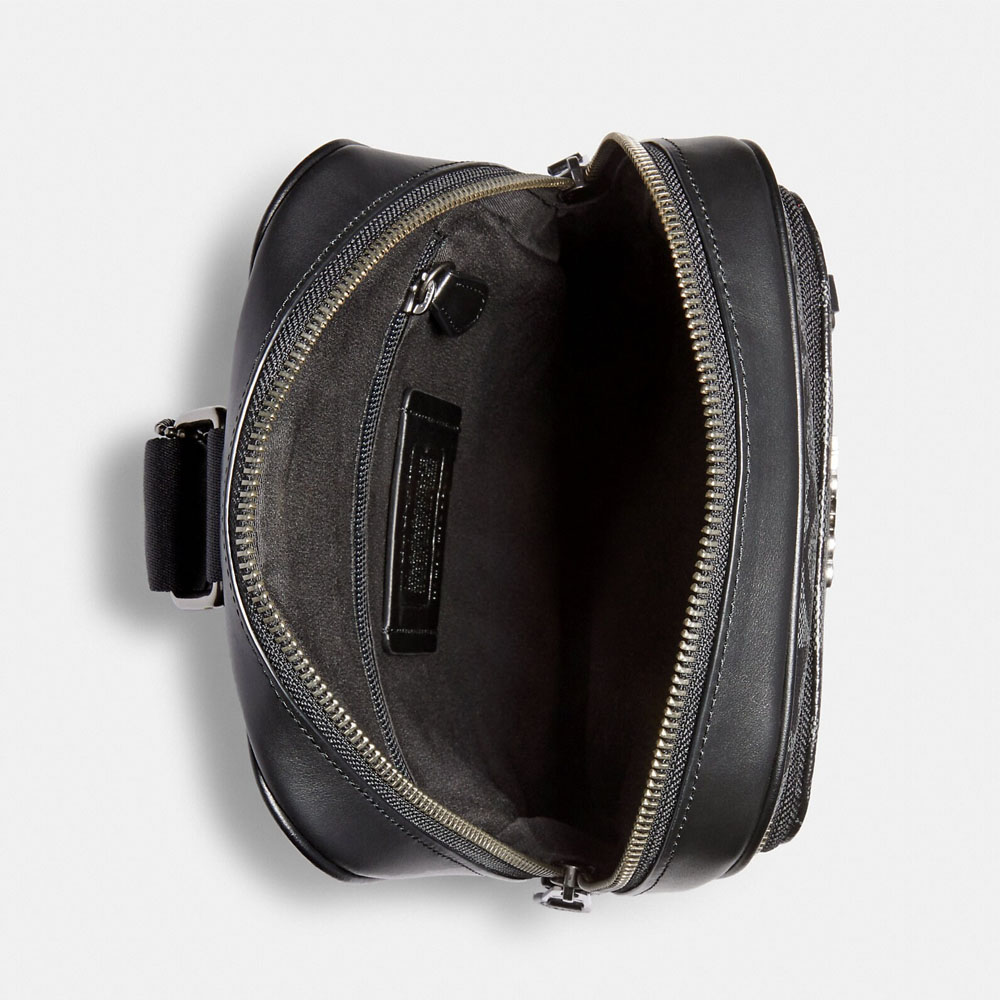 Balo Coach Graham Pack In Signature Canvas 89937 Màu Xám Đen