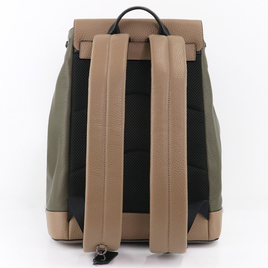 Balo Nam Coach Turner Backpack In Colorblock C5294 Màu Xanh Rêu/Be