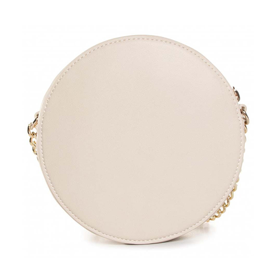 Túi Đeo Chéo Nữ Love Moschino Woven Gold Studs Shoulder Bag Synthetic Màu Trắng