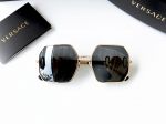 Kính Versace màu Gold lense xám Dark Grey - Tay kính sang chảnh với thiết kế logo Medusa trạm khắc tỉ mỉ