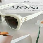 Kính Mát Nữ Chanel CH5481 Viền Ngọc Trai Cat Eye Sunglasses Màu Trắng