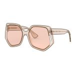 Kính Mát Nữ Miu Miu Transparent Sunglasses MU 07VS - 06D3D2 Màu Hồng