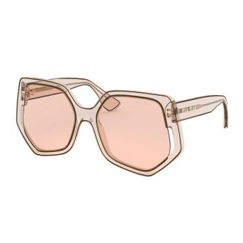 Kính Mát Nữ Miu Miu Transparent Sunglasses MU 07VS - 06D3D2 Màu Hồng