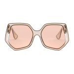 Kính Mát Nữ Miu Miu Transparent Sunglasses MU 07VS - 06D3D2 Màu Hồng