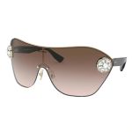 Kính Mát Nữ Miu Miu Pale Gold Sunglasses 68US ZVN0A6 Màu Nâu Đen