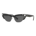 Kính Mát Miu Miu Cat Eye Sunglasses MU 04US 1251A1 Màu Đen