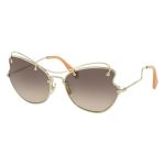 Kính Mát Nữ Miu Miu Pale Gold Metal Sunglasses MU 56RS ZVN3D0 Màu Nâu Gradient