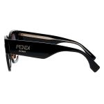 Kính Mát Nữ Fendi Square Sunglasses FF 0458GS 0807 9O Màu Đen