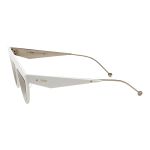 Kính Mát Nữ Fendi Gray Ivory Mirror Ladies Sunglasses FF 0371/S 0VK6 53 Màu Trắng