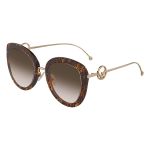 Kính Mát Nữ Fendi Sunglasses FF 0409/S 0086 54 Màu Nâu Havana