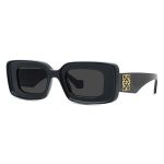 Kính Mát Loewe Anagram Rectangular-Frame Acetate Sunglasses In Black Màu Đen