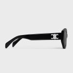 Kính Mát Celine Triomphe 08 Sunglasses In Acetate Black CL40238U Màu Đen