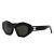 Kính Mát Celine Triomphe 08 Sunglasses In Acetate Black CL40238U Màu Đen