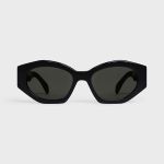 Kính Mát Celine Triomphe 08 Sunglasses In Acetate Black CL40238U Màu Đen