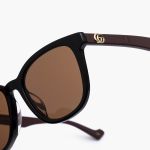 Kính Mát Gucci GG1001SK 002 Squared Shape In Acetate Màu Nâu Đen