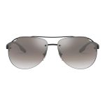 Kính Mát Nam Prada Men Linea Rossa 61mm Matte Black Sunglasses PS-52VS-1BO5O0 Màu Xám Tráng Gương