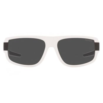 Kính Mát Nam Prada Men Linea Rossa 66mm White Rubber Sunglasses PS03WSF-TWK06F-66 Màu Xám Trắng