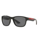 Kính Mát Prada Men Linea Rossa Sunglasses PS01US-DG05S0-55 Màu Đen Xám